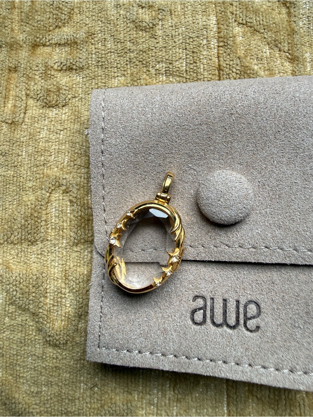 Awe Inspired Mystic Portal locket pendant gold vermeil - Picture 2 of 6